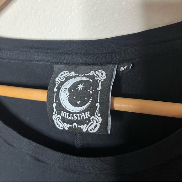 Killstar Black Asymmetrical Cora Long Sleeve Top Whimsigoth Goth Alternative - Picture 8 of 10